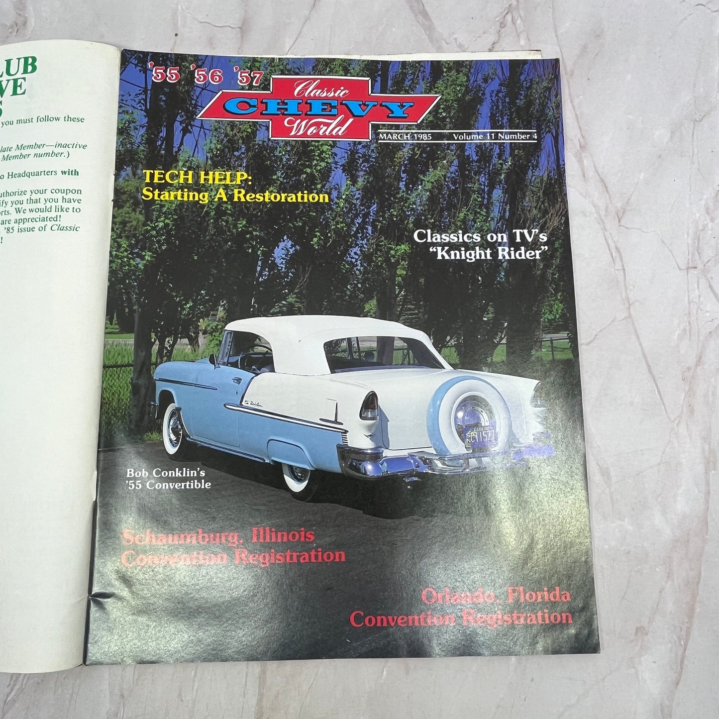 Knight Rider Classics - '55, '56, '57 Classic Chevy World Magazine Mar 1985 M30