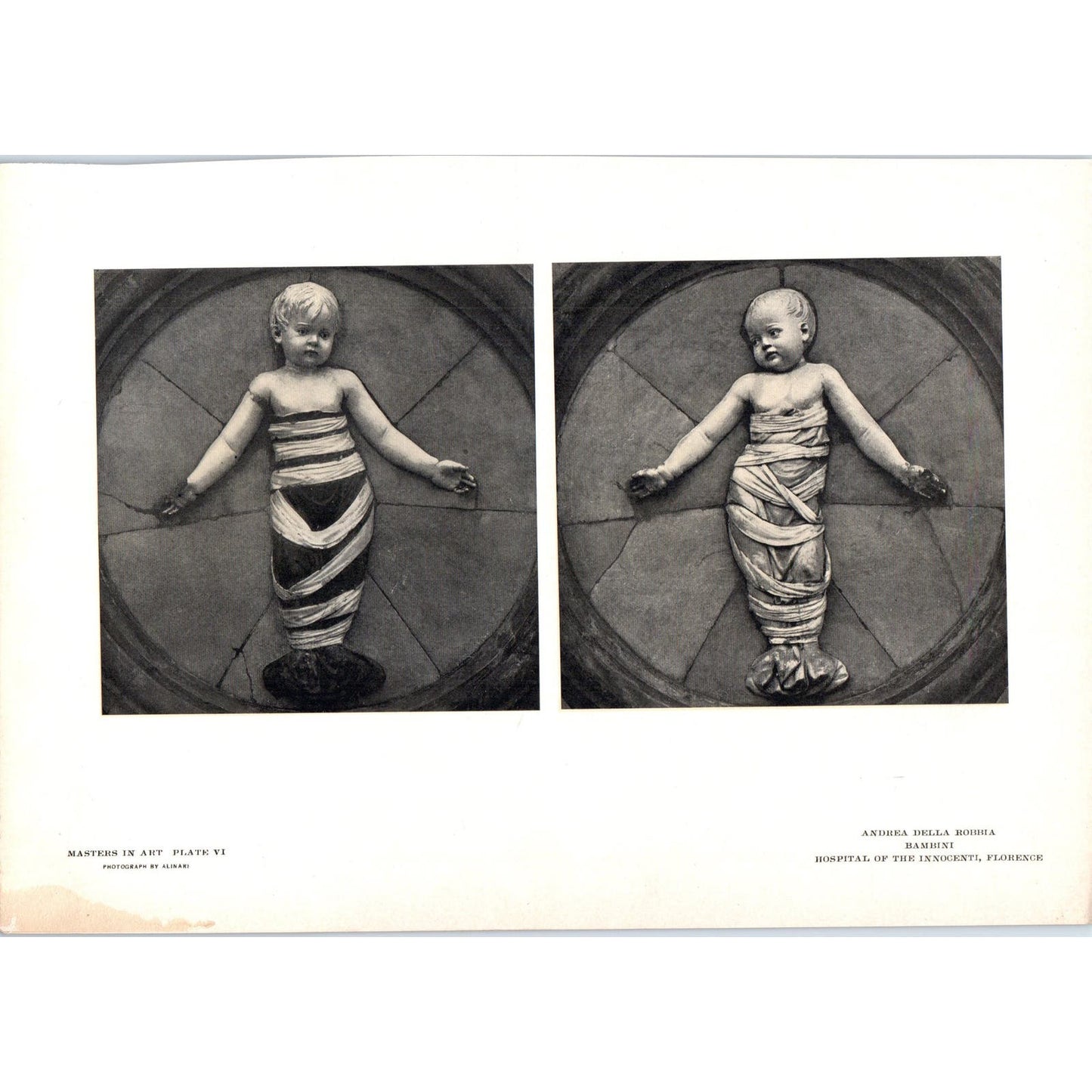 Bambini - Andrea Della Robbia c1905 Art Print D12