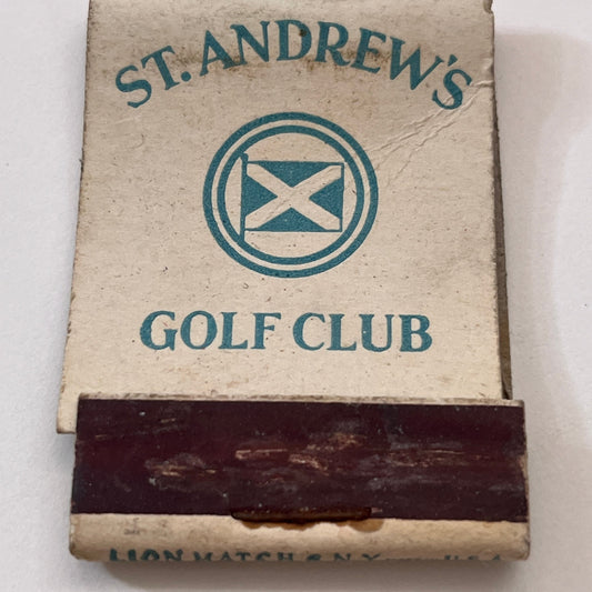 St. Andrew's Golf Club Vintage Matchbook Cover TB8-MB2-10