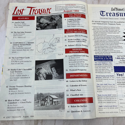 1994 Aug - Lost Treasure Magazine - Treasure Hunting Gold Prospecting M14