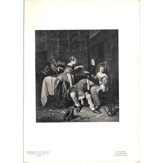 Bad Company - Jan Steen c1905 Art Print D16