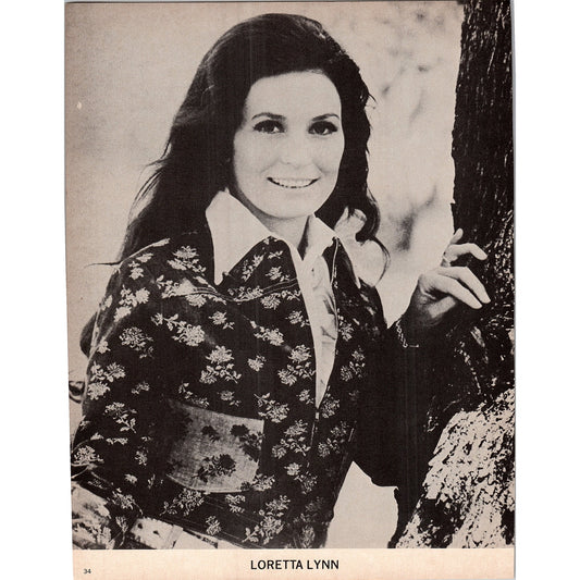 Loretta Lynn Photo Portrait Headshot 1977 Photo Print AF3-7