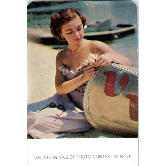 Vacation Valley Resort Photo Contest Winner Echo Lake PA Vintage Postcard PD4