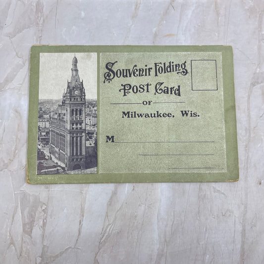 Vintage Milwaukee Wisconsin Souvenir Folder Book Postcards TI8-S2