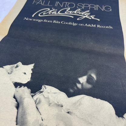 Rita Coolidge Fall Into Spring A&M Records 11x14.5" 1974 Ad V14-2