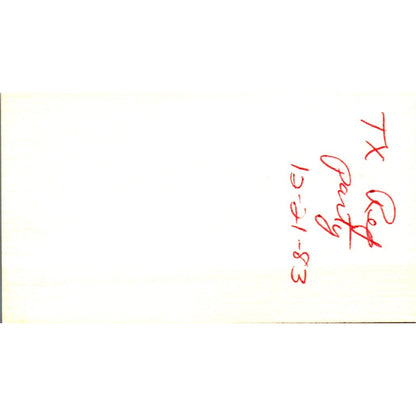 James E Jack Sheffield Allied Bank-Interstate 10 Houston Business Card SE3-B9