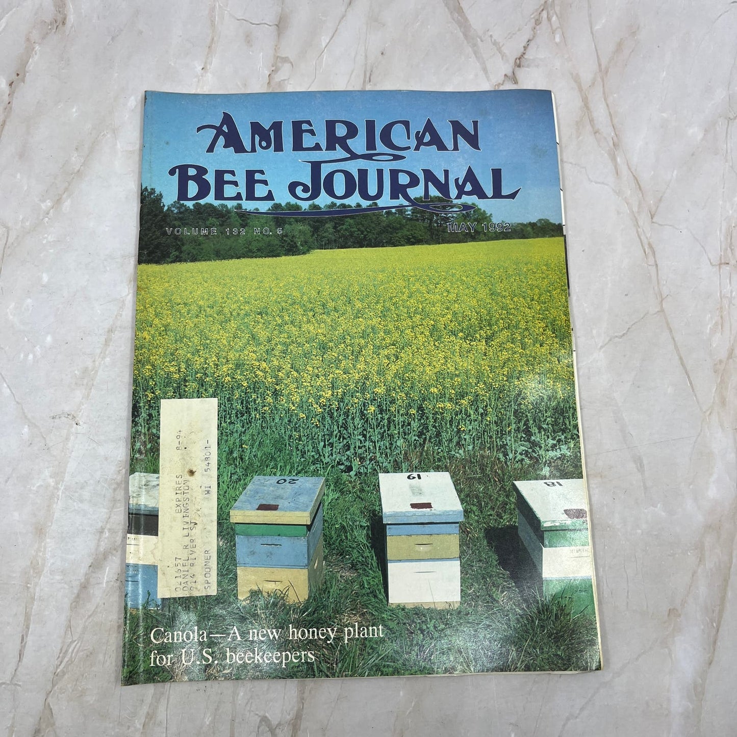 1992 May American Bee Journal Magazine Bees Beekeeping Honey M8