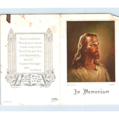 1981 Funeral Card Zebb Vance Pratt Martinsville Virginia AF1-RR2