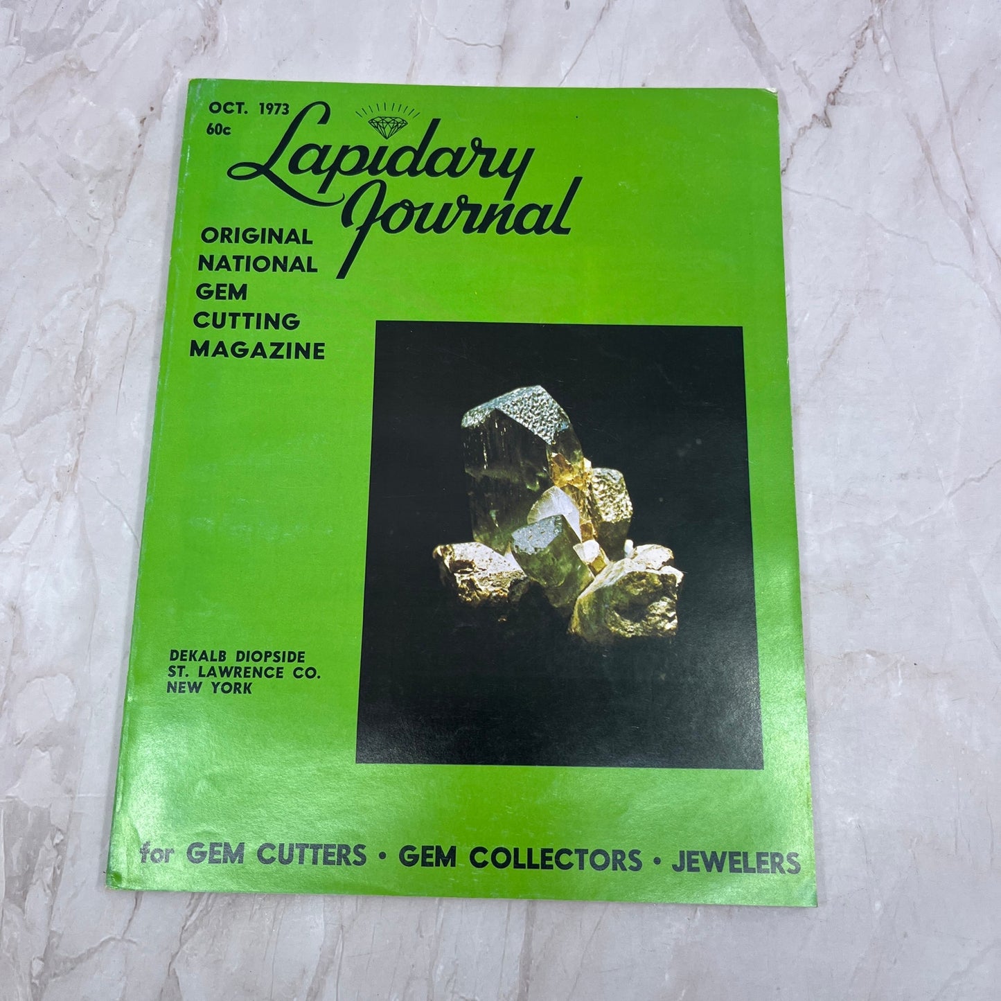 Dekalb Diopside St. Lawrence Co NY - Lapidary Journal Magazine - Oct 1973 M24