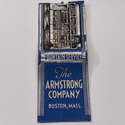 The Armstrong Company Drug Store Boston Vintage Matchbook Cover TB8-MB-11