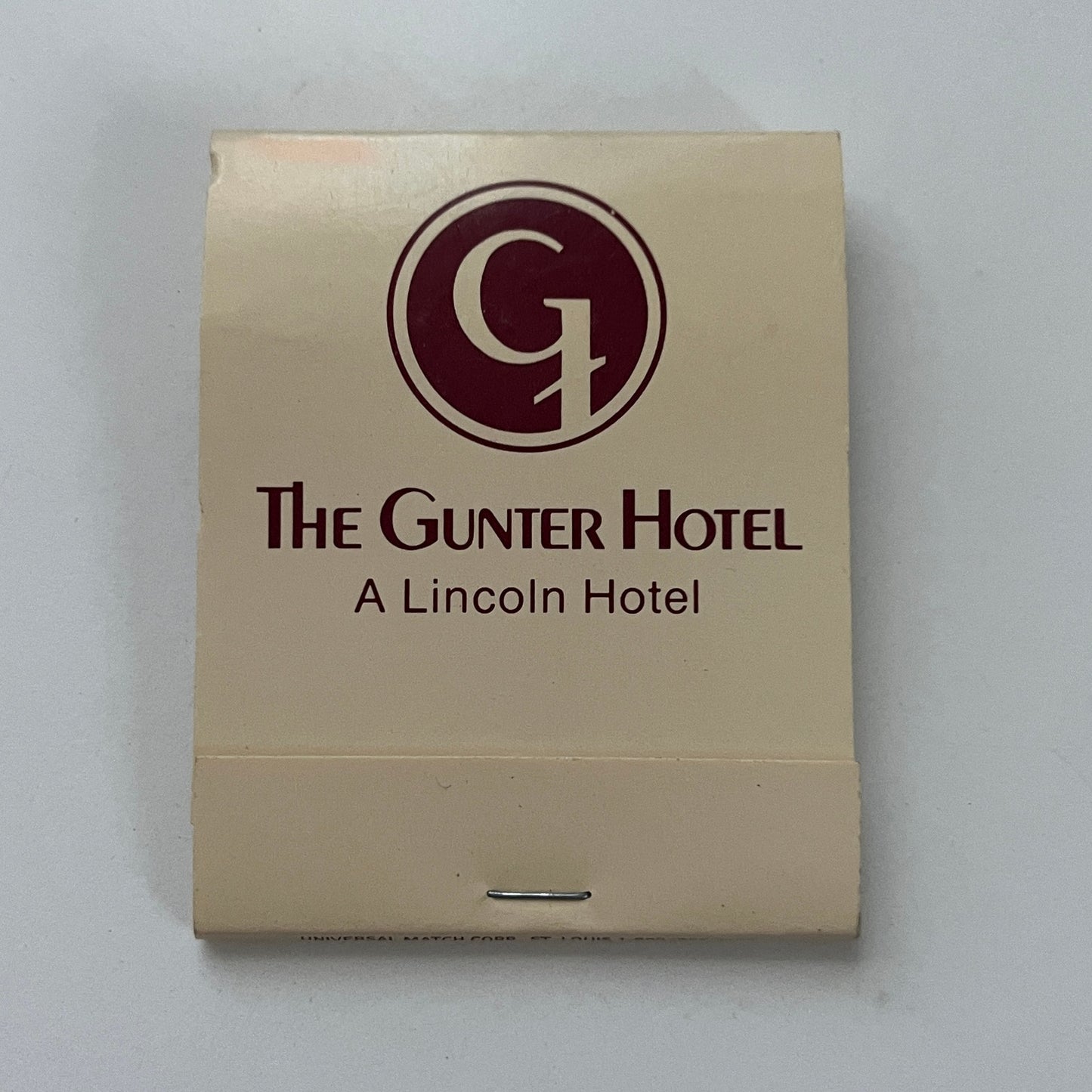 The Gunter Hotel San Antonio TX Feature Matches Vintage Matchbook TB7-XSM