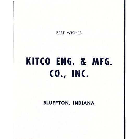 Kitco Engineering & Mfg Co Inc Bluffton Indiana 1964 Ad AG1-9
