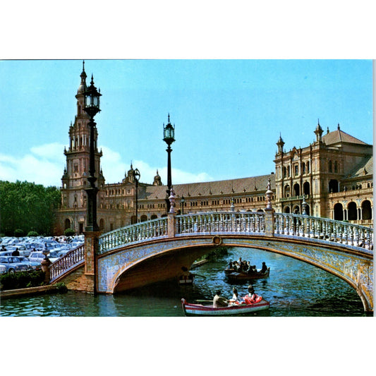 Sevilla Plaza De Espãna Vintage Postcard PD1