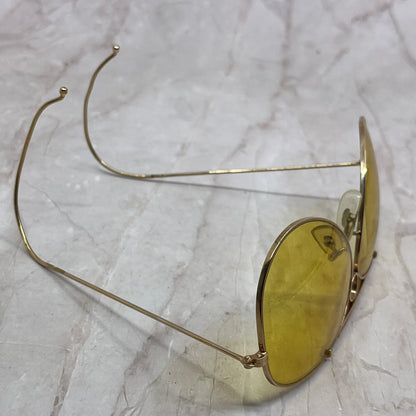 1960's Yellow Tint Aviator All-Weather Kalichrome Shooting Sunglasses TG7-G2-6
