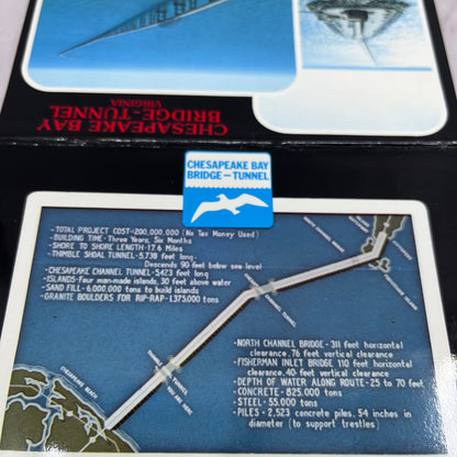 Vintage Chesapeake Bay Bridge-Tunnel Virginia Souvenir Folder TH2-MI1
