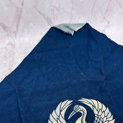 Vintage Nichiren Shoshu Japanese Crane Bandana SF4
