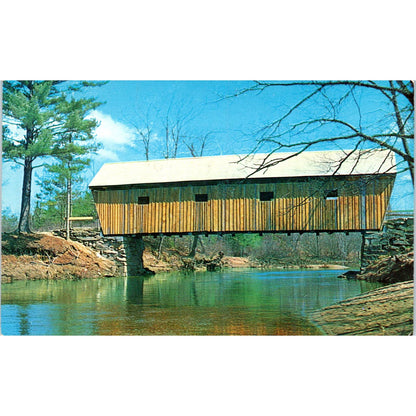 Lovejoy Bridge South Andover Maine Covered Bridge Postcard PC1