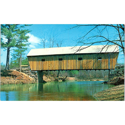 Lovejoy Bridge South Andover Maine Covered Bridge Postcard PC1