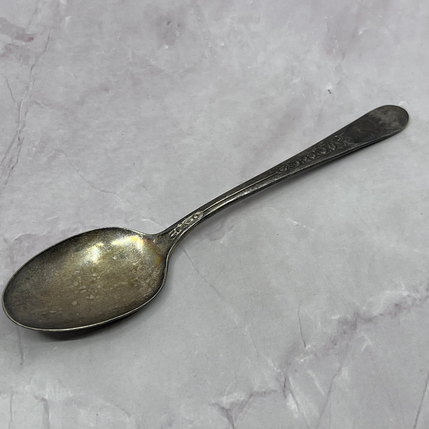 Wm Rogers Priscilla Youth Spoon 6" Vintage Silverplate TC5-OS-25