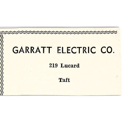 Garrett Electric Co, H&H Construction Co Taft CA 1965 Ad AG3-S5