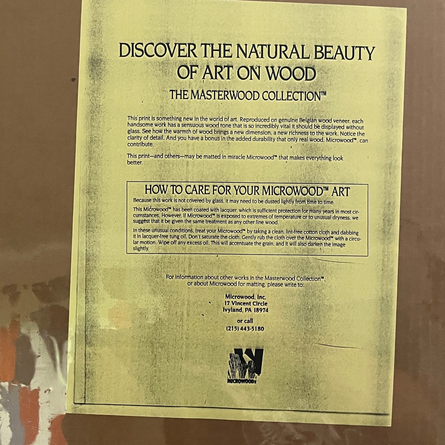 Vintage 1987 Pheasant Art Print on Belgian Wood Veneer by Marlin J Mann - 16x20"