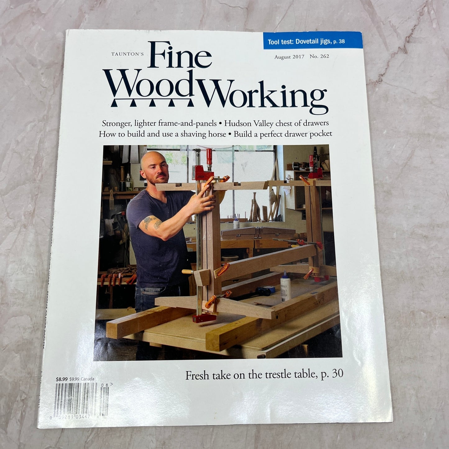 Trestle Table - Aug 2017 No 262 - Taunton's Fine Woodworking Magazine M36