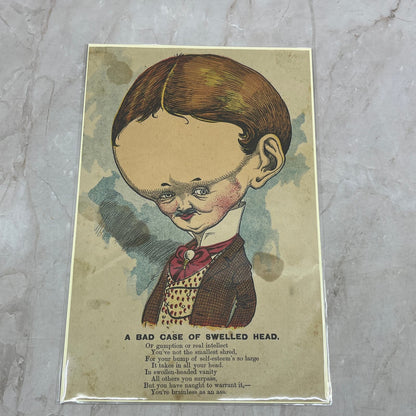 A Bad Case of Swelled Head Charles J. Howard c1880s Victorian Art Print FL6-9