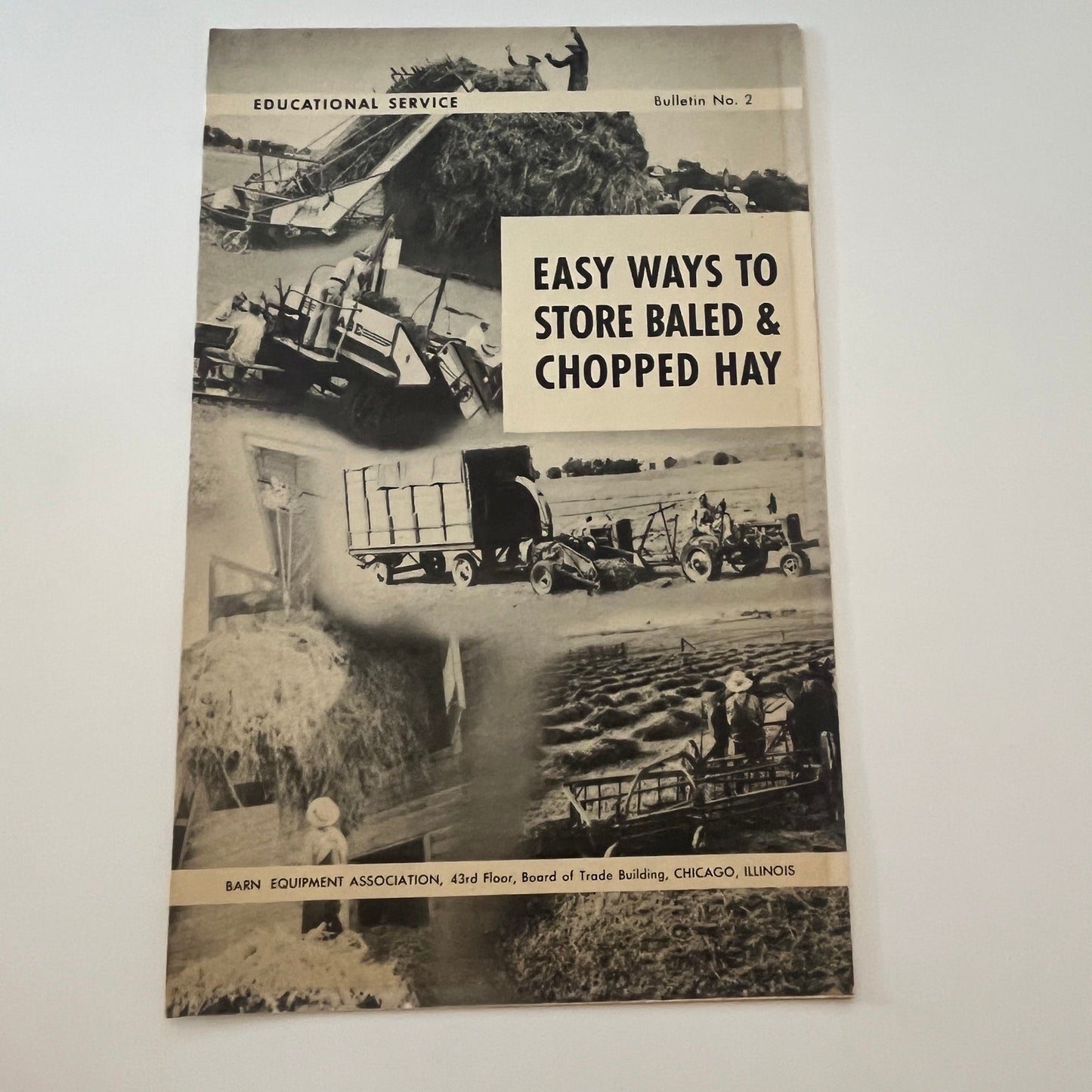 Easy Way to Store Hay Bales Barn Equipment Assn Farm Bulletin TK2-XB5