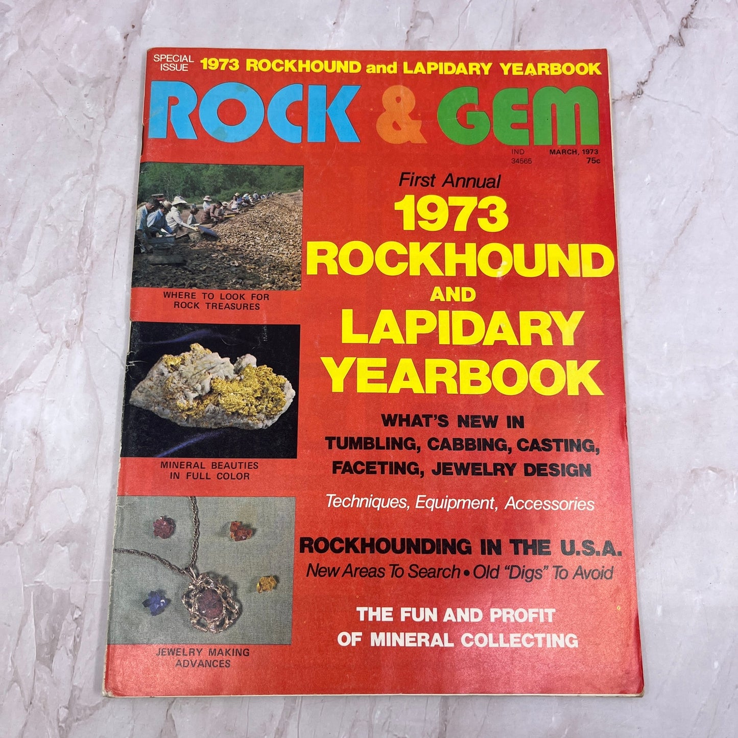 1973 Rockhounding and Lapidary Yearbook - Rock & Gem Magazine - March 1973 M23