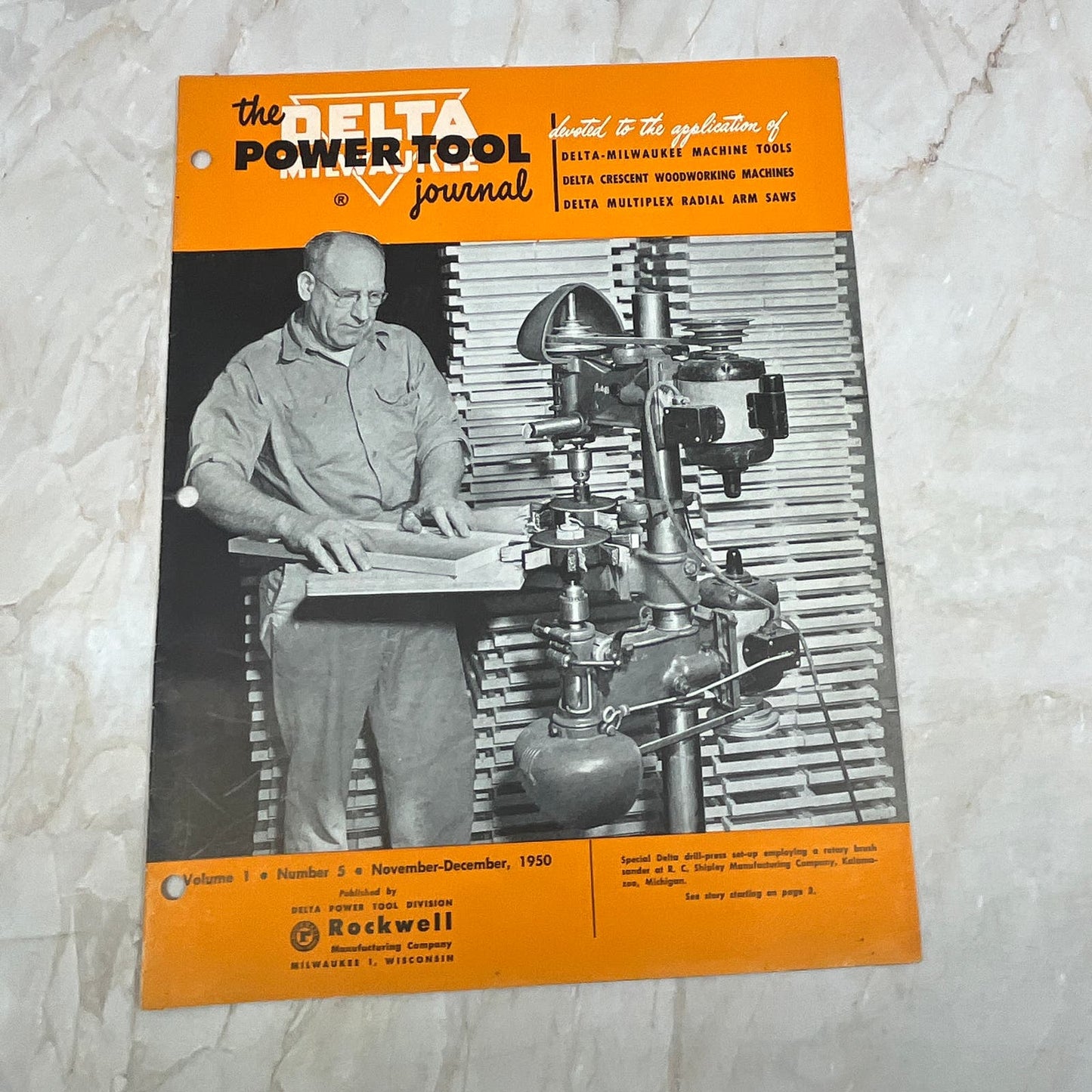 1950 Nov/Dec The Delta Power Tool Journal Newsletter Rockwell Woodworking TI9-P3
