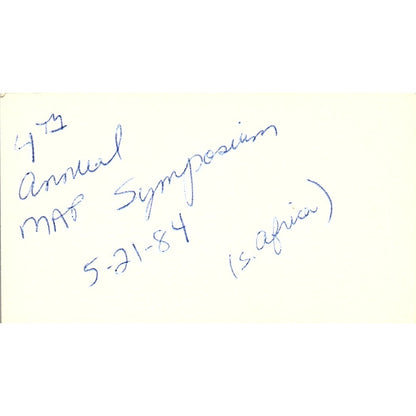 Joe Samuel Morris, Samuel & Associates CPA Houston Vintage Business Card SD9-B1