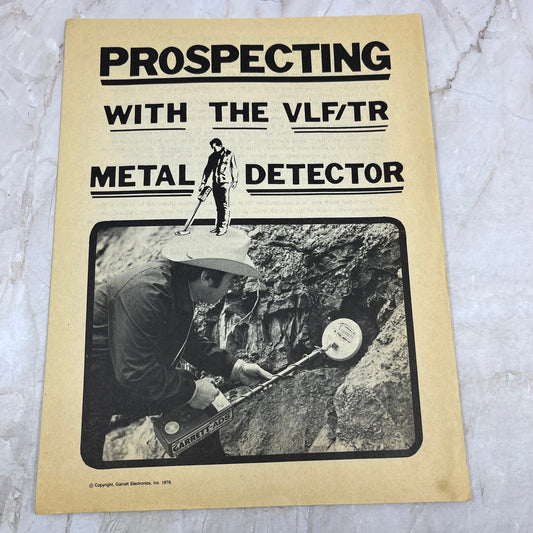 1978 Prospecting with the VLF/TR Metal Detector Leaflet M11