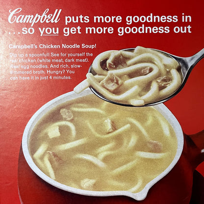 Campbell's Chicken Noodle Soup Vintage Magazine Ad 10x13 V11