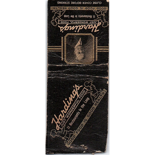 Hardings Restaurants Chicago Vintage Matchbook Cover SC7-Y10