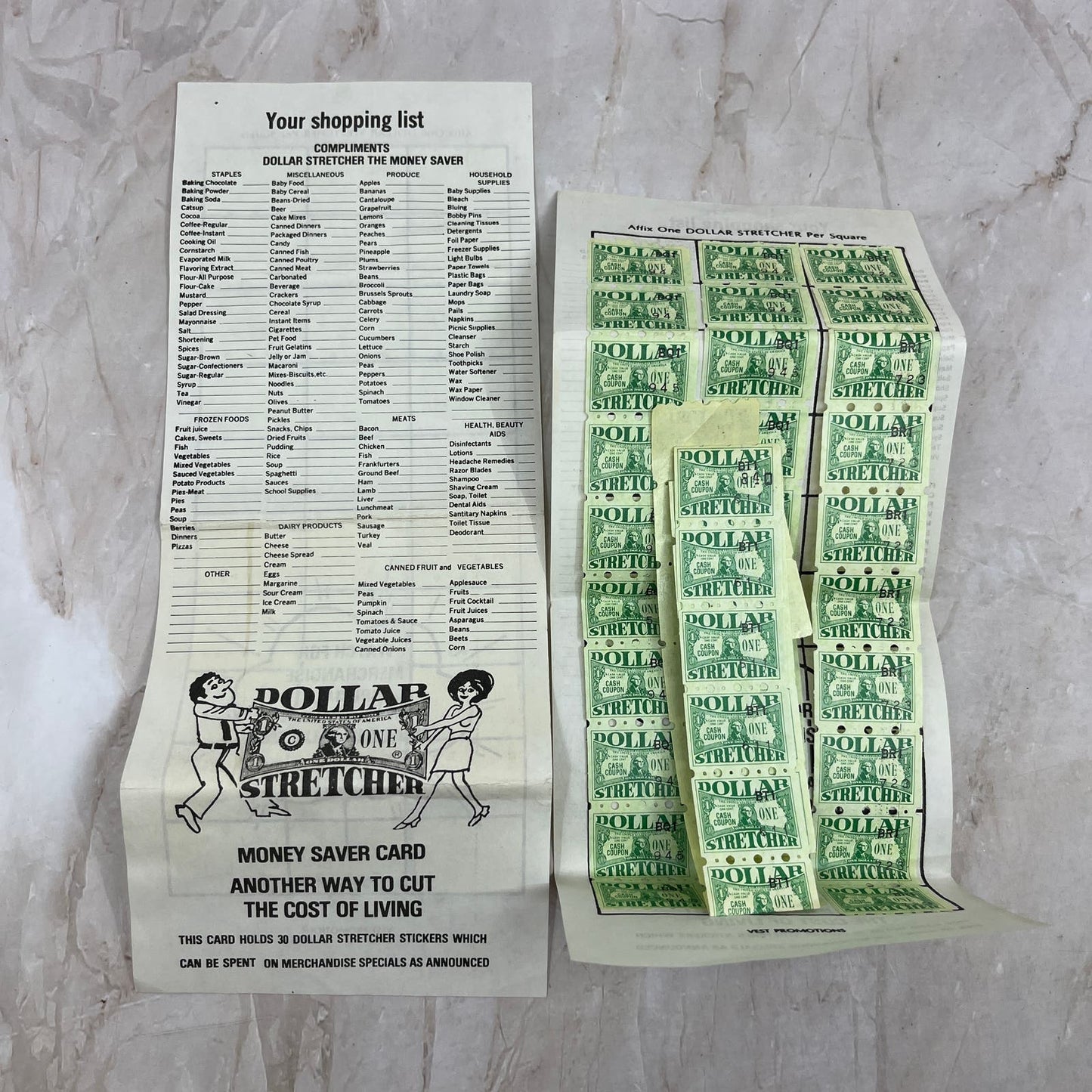 Vintage Dollar Stretcher Money Saver Coupons TI8-S5