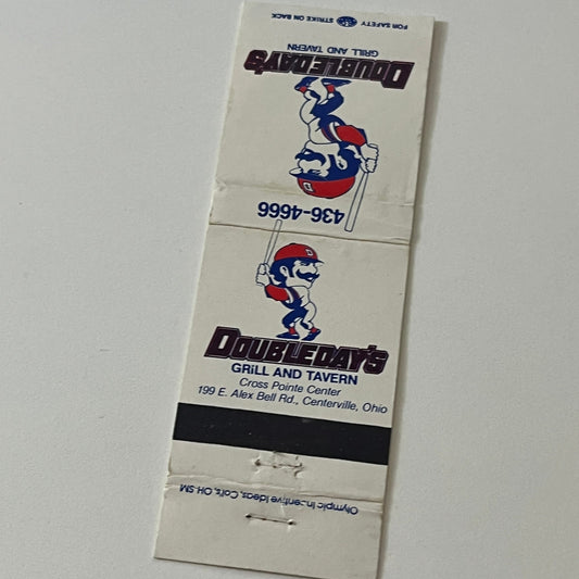 Doubleday's Grill & Tavern Cross Pointe Center Centerville Matchbook TB6-MB2-5