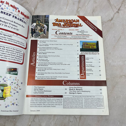 2009 Jan American Bee Journal Magazine Bees Beekeeping Honey M8