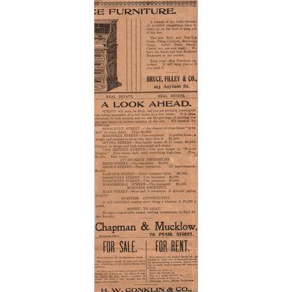 Brown, Thomson & Co Shopping Center Hartford 1901 Newspaper Ad AD8-H1