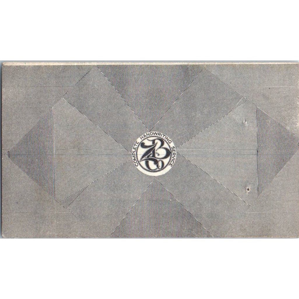 Parker Z. Bloser Zaner-Bloser Company Handwriting Columbus OH Business Card AE2