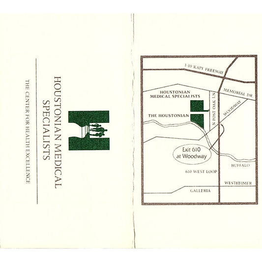 Plastic Surgery Neal R. Reisman  Houston TX, Vintage Business Card SB4-B2