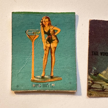 1940s Gil Elvgren Pinup Matchbook Cover Lot of 5 AK8-M1