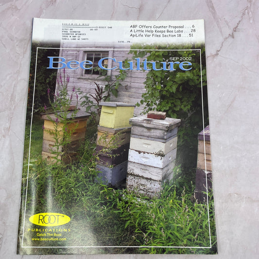 2002 Sep - Bee Culture Magazine - Bees Beekeeping Honey M32