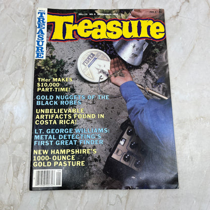 1982 Sept - Treasure Magazine - Treasure Hunting Metal Detecting Gold Coins M10
