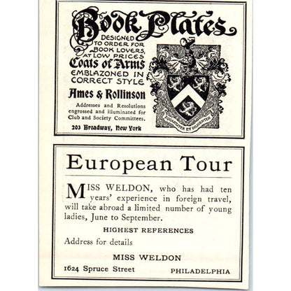 The Copley Prints Curtis & Cameron Boston c1905 Victorian Ad AE9-MA5