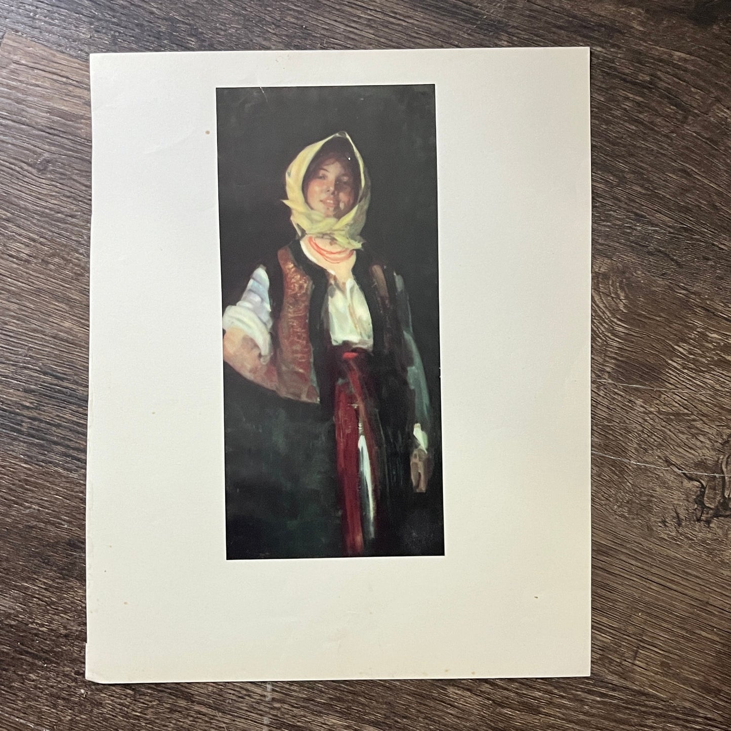 The Merry Peasant Nicolae Grigorescu Vintage Art Print 9x11 V5