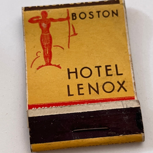 Hotel Lennox Hotel Brunswick Boston MA Vintage Matchbook Cover TB8-MB3-1