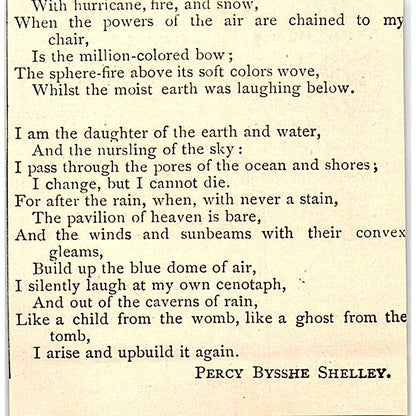 Home - From The Traveller - Oliver Goldsmith 1884 Poem AG3-M1