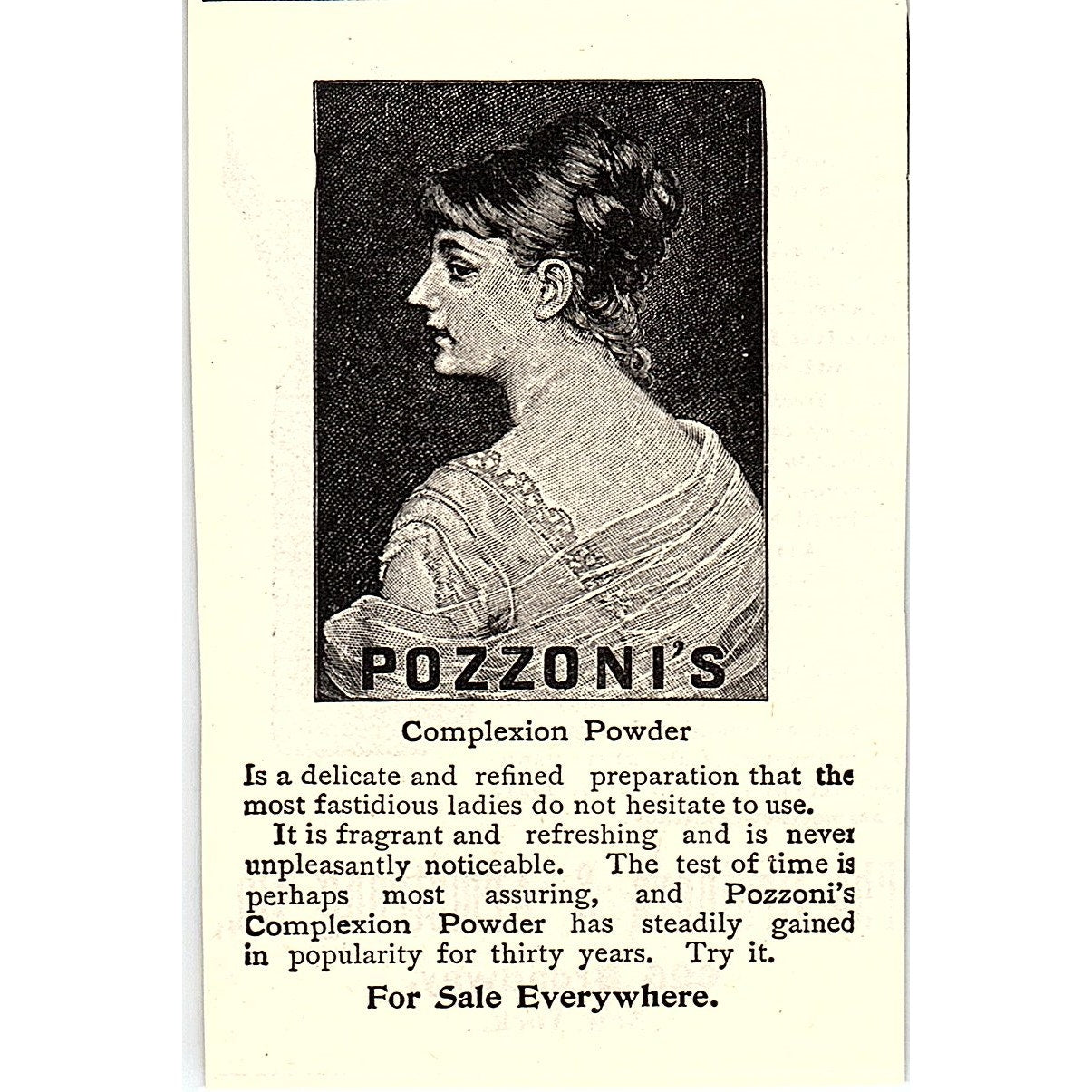 Pozzoni's Complexion Powder 1892 Ad AG2-M10