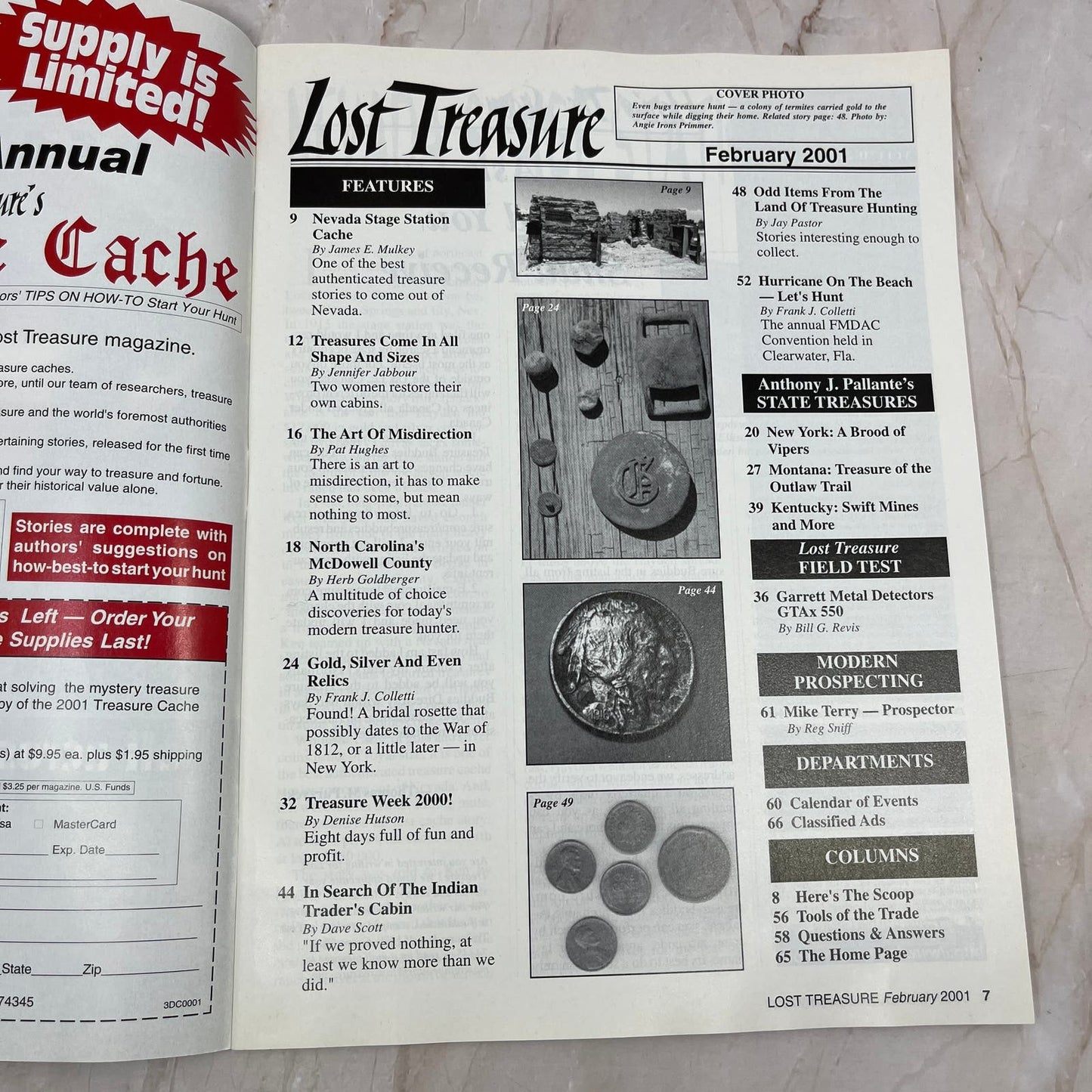 2001 Feb - Lost Treasure Magazine - Treasure Hunting Gold Prospecting M14