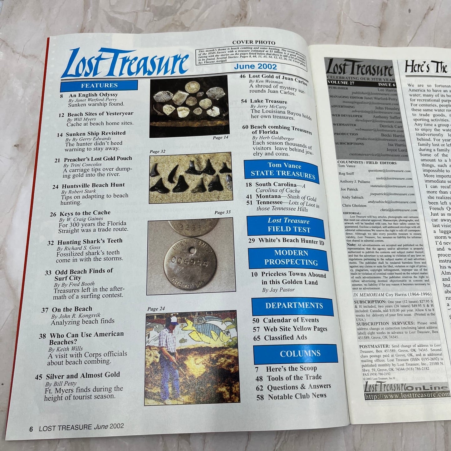 2002 June - Lost Treasure Magazine - Treasure Hunting Gold Prospecting M14